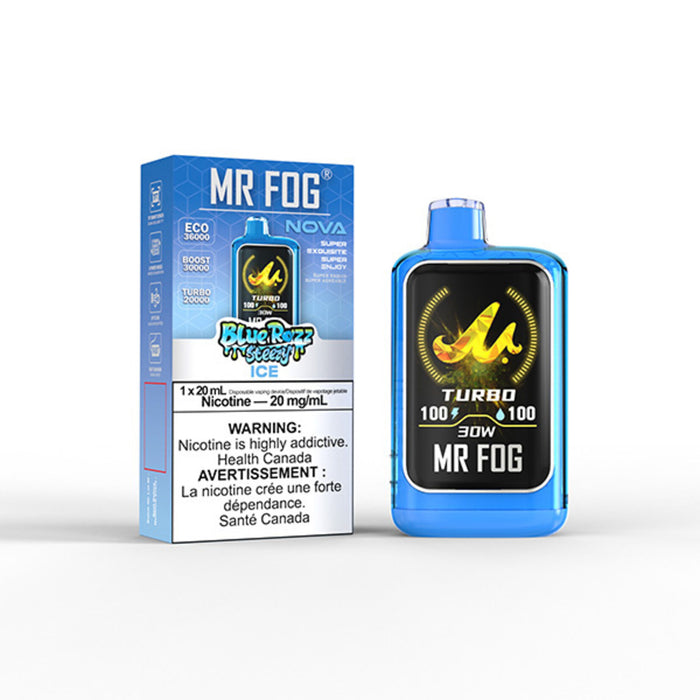 Mr Fog Nova Blue Razz ice Steezy
