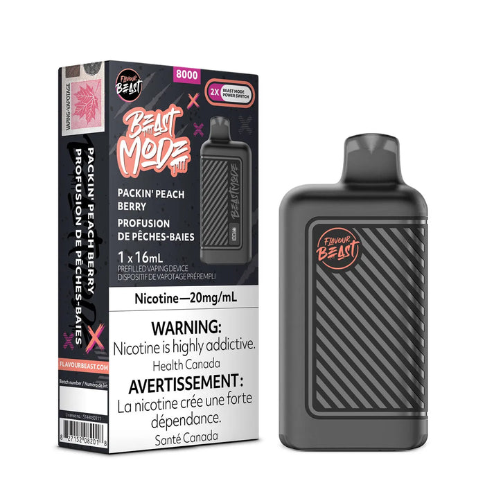 Flavour Beast Beast Mode 8K Disposable - Packin' Peach Berry 20MG