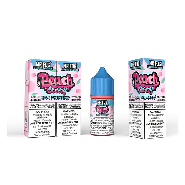 Mr Fog Peach Steezy - Blue Raspberry