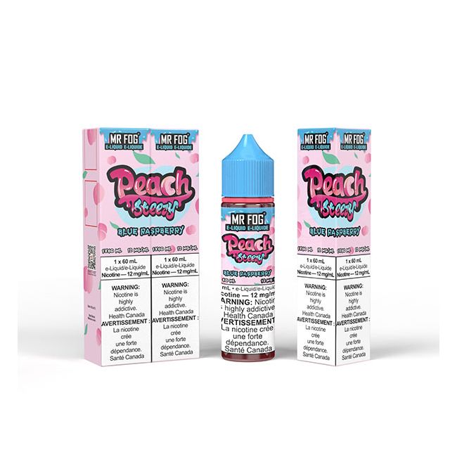 Mr Fog Peach Steezy - Blue Raspberry