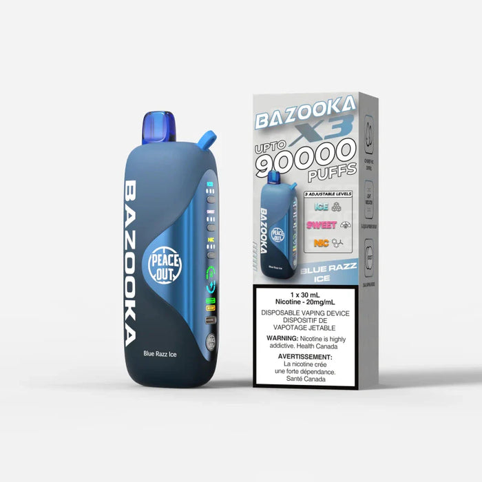 Bazooka 90,000K puff Blue Razz Ice