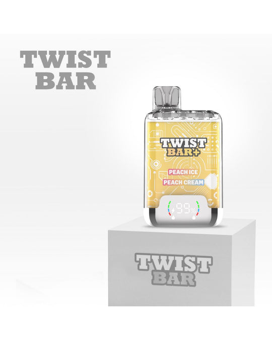 Twist Bar Peach Ice + Peach Cream