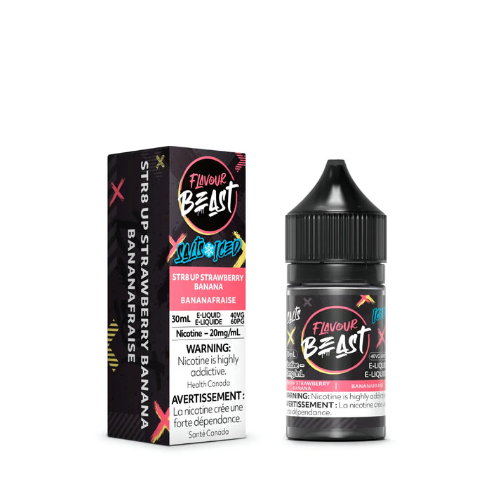 Flavour Beast E-Liquid - STR8 UP Strawberry Banana Iced