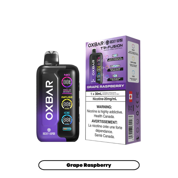 Oxbar Tri Fusion Grape Raspberry