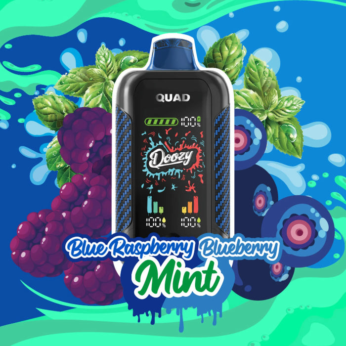 Doozy Quad Blue Raspberry Blueberry Mint