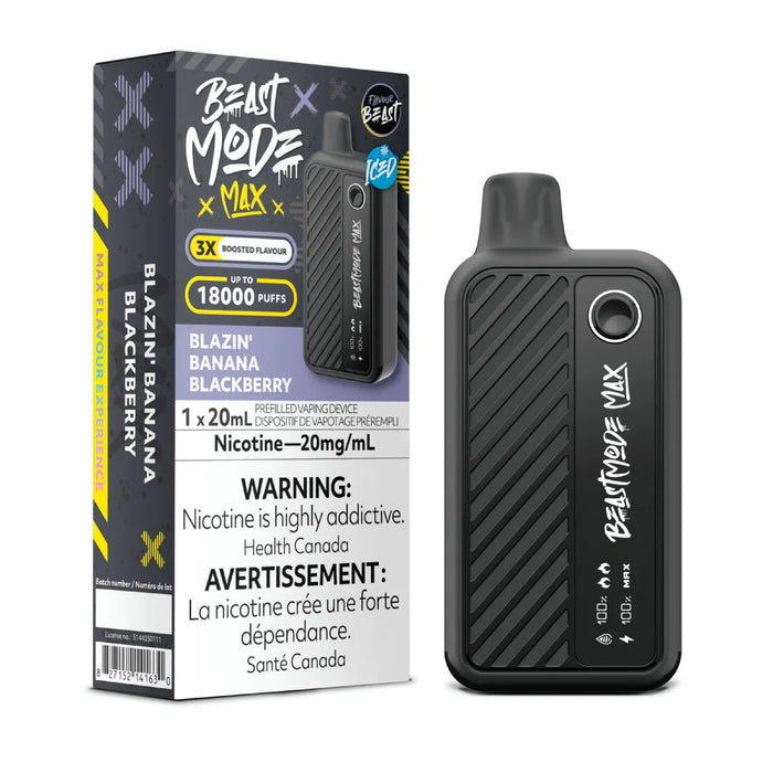 Flavour Beast Beast Mode Max 18K Blazin Banana Blackberry