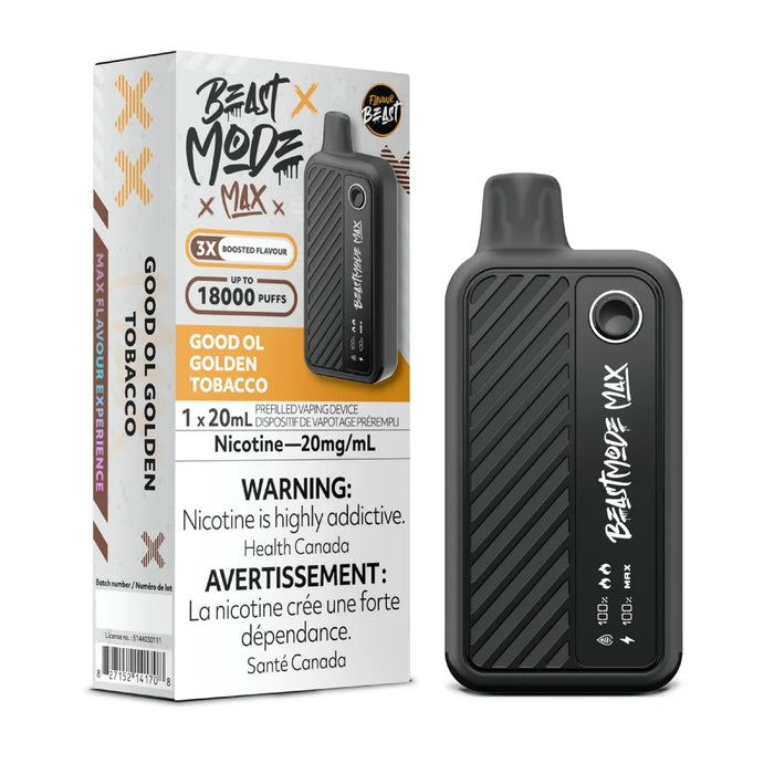 Flavour Beast Beast Mode Max 18K Good Ol’ Golden Tobacco