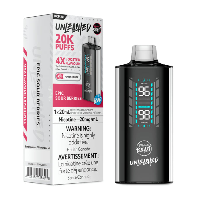Flavour Beast 20K Unleashed Epic Sour Berries