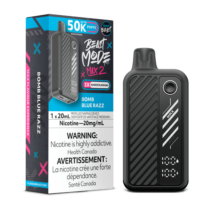 Flavour Beast Mode Max 2 50K Bomb Blue Razz