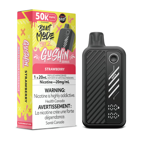 Flavour Beast Mode Max 2 50K Gushin Strawberry