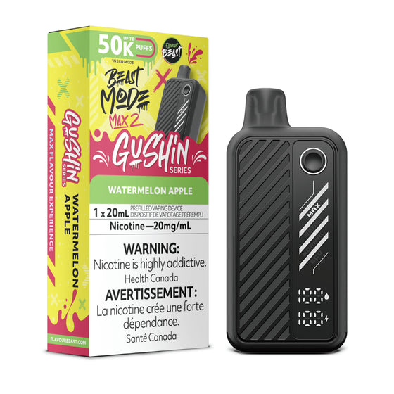 Flavour Beast Mode Max 2 50K Gushin Watermelon Apple