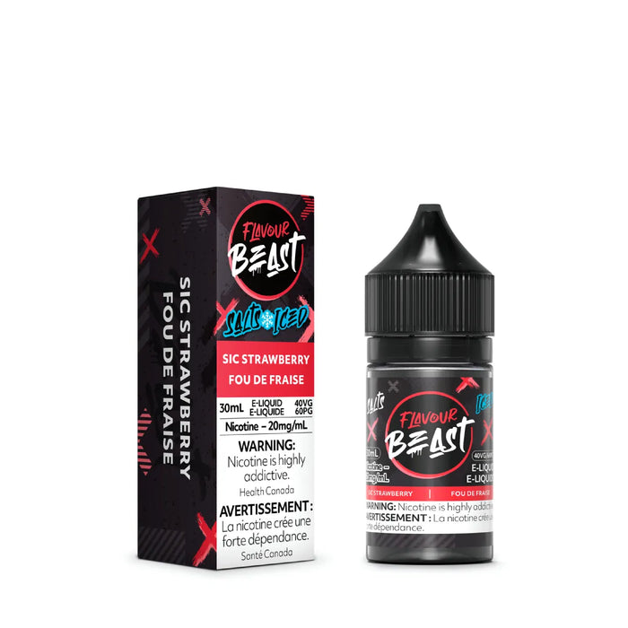 Flavour Beast E-Liquid - Sic Strawberry Salt Iced