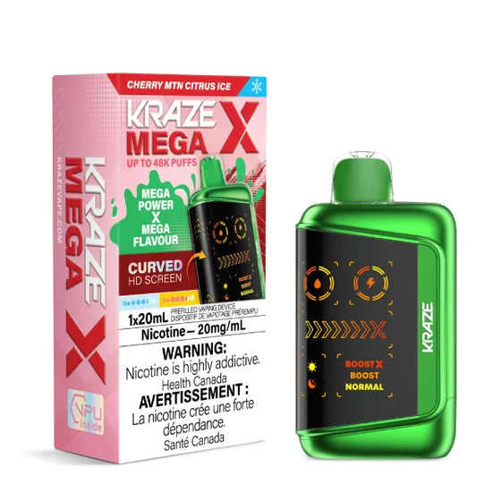 Kraze Mega X 48K Cherry MTN Citrus Ice