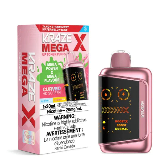 Kraze Mega X 48K Tangy Strawberry Watermelon G Ice
