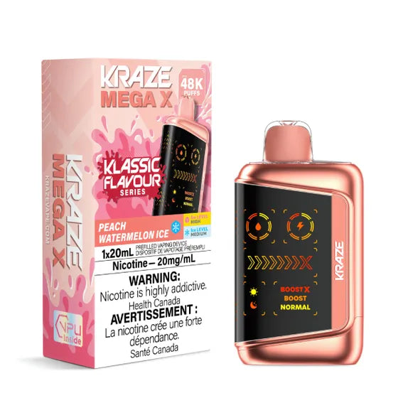 Kraze Mega X 48K Peach Watermelon Ice