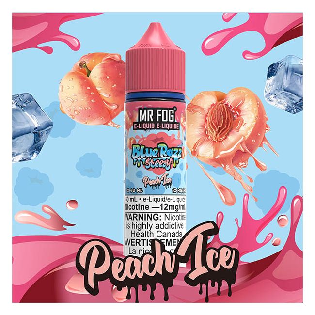 Mr Fog Blue Razz Steezy - Peach Ice