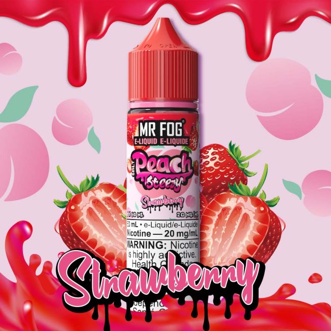 Mr Fog Peach Steezy - Strawberry