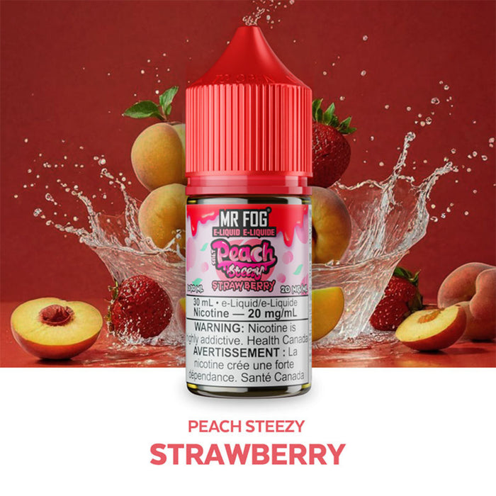 Mr Fog E liquid Salt 30ML Peach Steezy Strawberry
