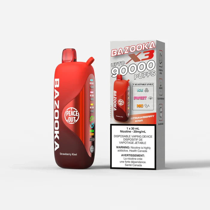Bazooka 90,000K puff Strawberry Kiwi